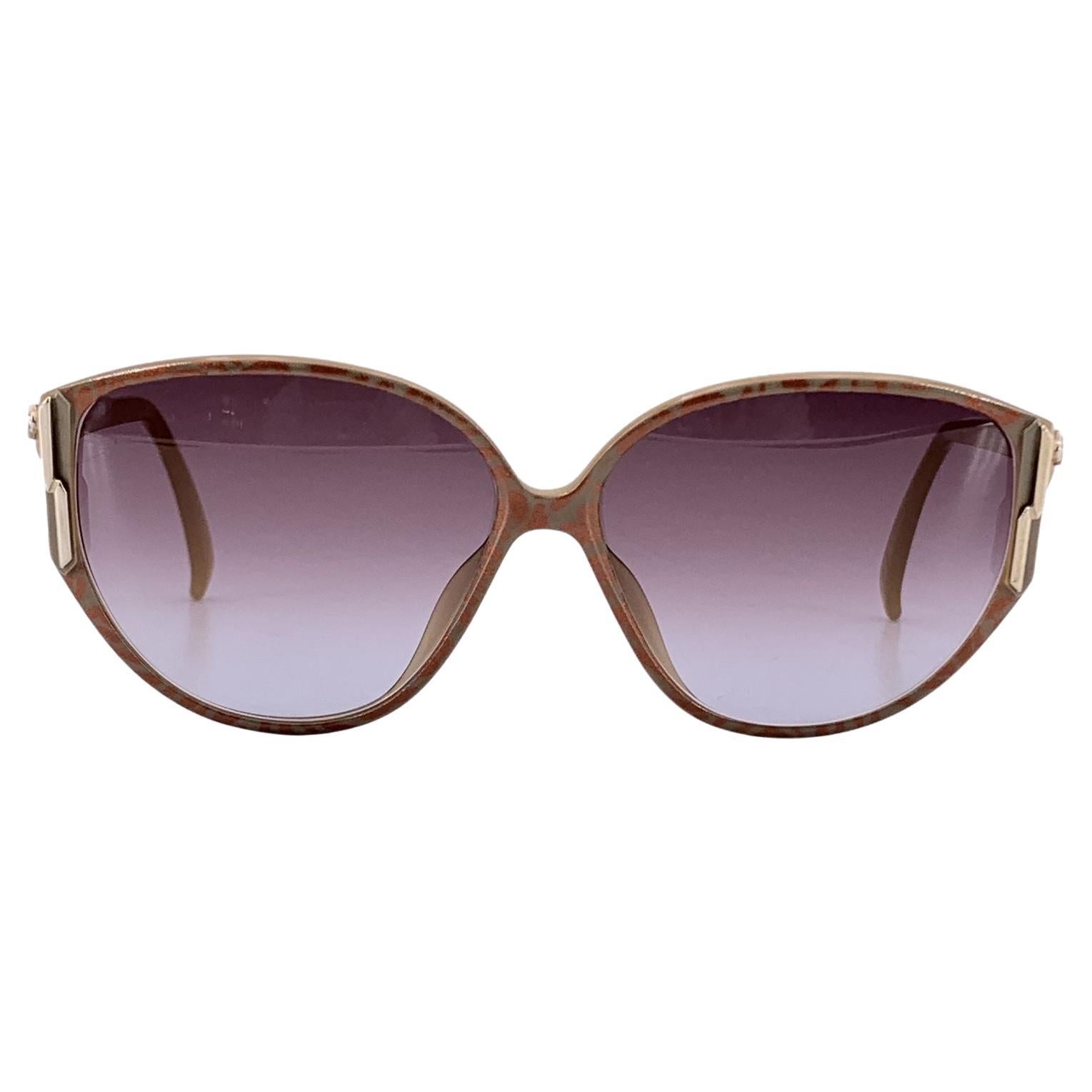 Christian Dior Vintage Beige Azetat-Sonnenbrille 2307 10 55/11 im Angebot