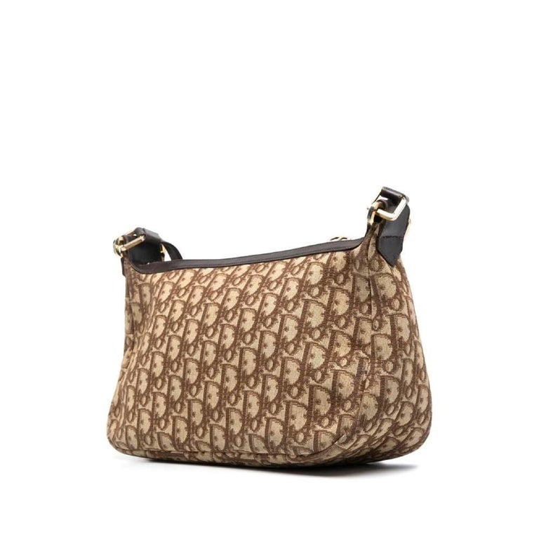christian-dior-vintage-beige-canvas-70s-shoulder-bag-with-brown-trotter