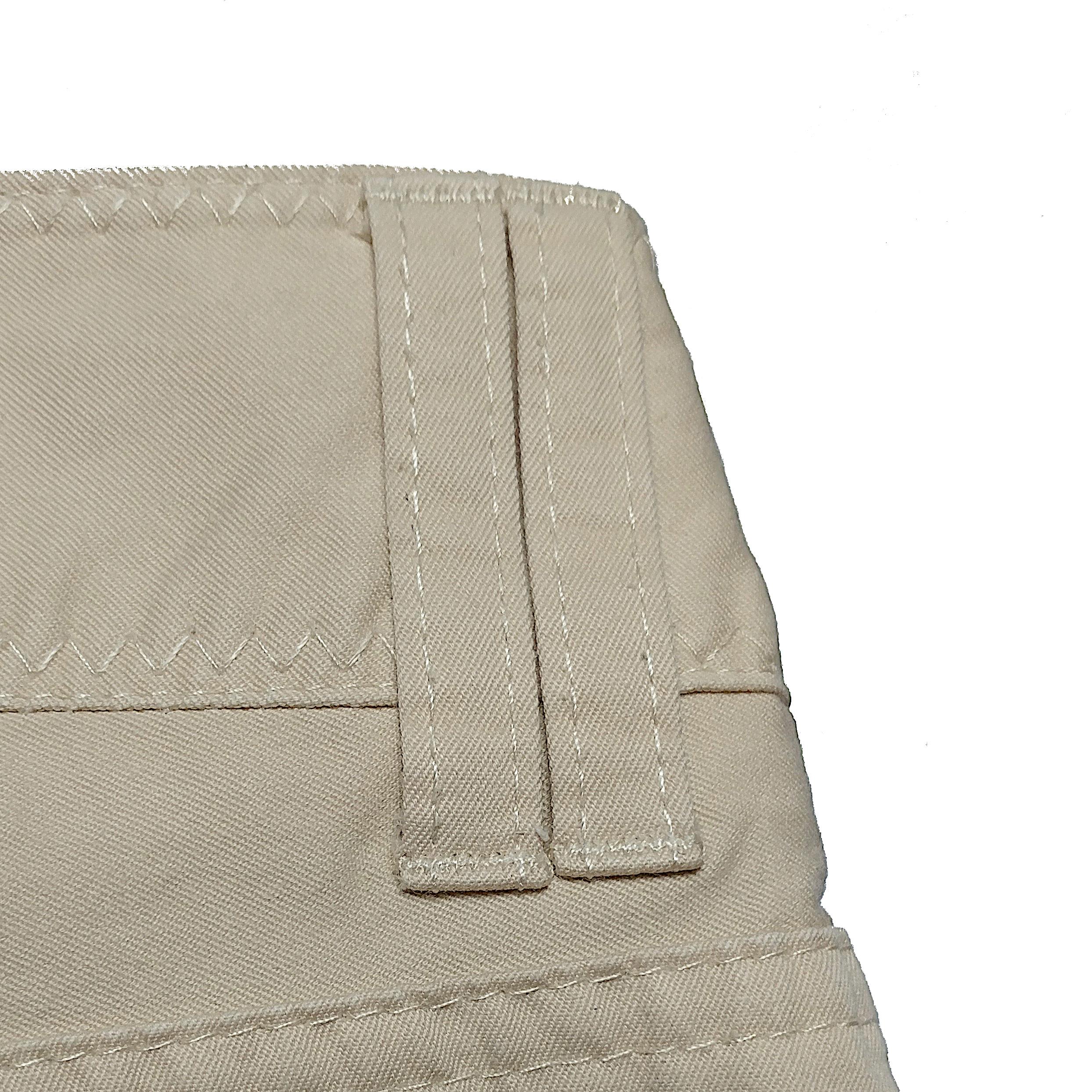CHRISTIAN DIOR - Vintage Beige Cotton Capri 7/8 Pants | Size 6US 38EU For Sale 3