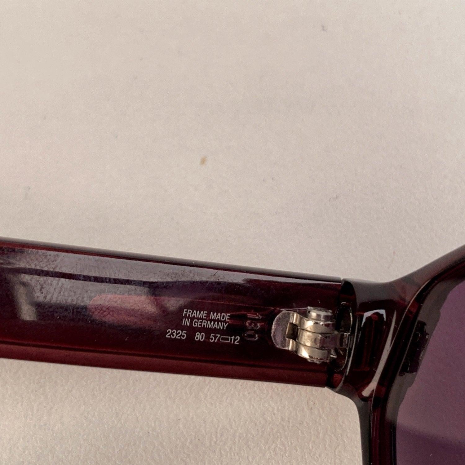 Christian Dior Vintage Black Burgundy Optyl Sunglasses Mod 2325 For Sale 2