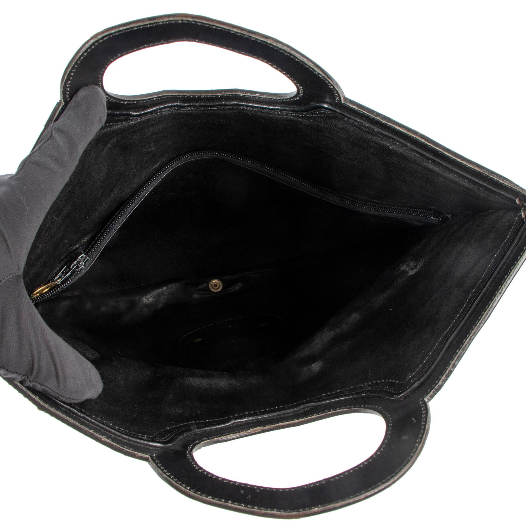 Christian Dior Vintage Black Crocodile Leather 2-In-1 Clutch 1