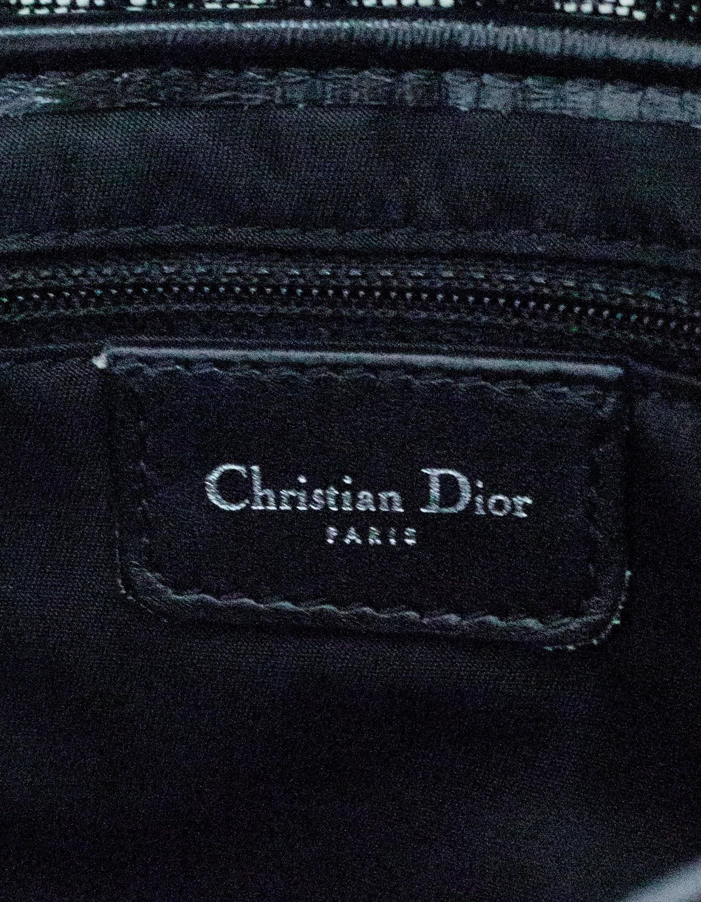 Christian Dior Vintage Black Diorissimo Monogram D Saddle Bag 5
