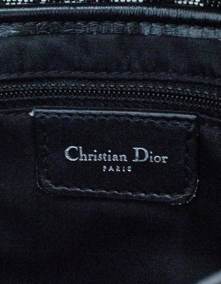 Christian Dior Vintage Black Diorissimo Monogram D Saddle Bag 8
