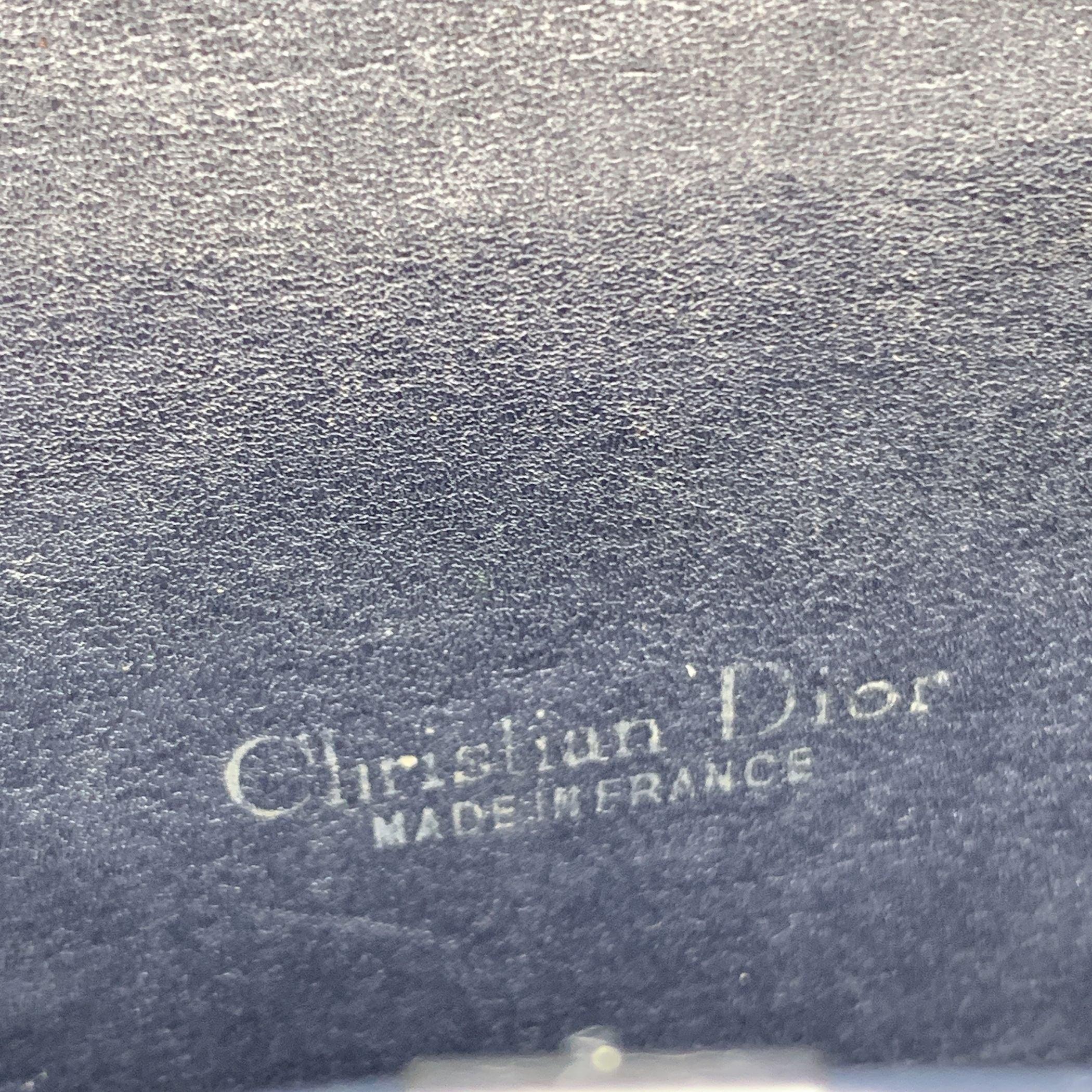 Christian Dior Vintage Black Oblique Monogram Flap Shoulder Bag 2