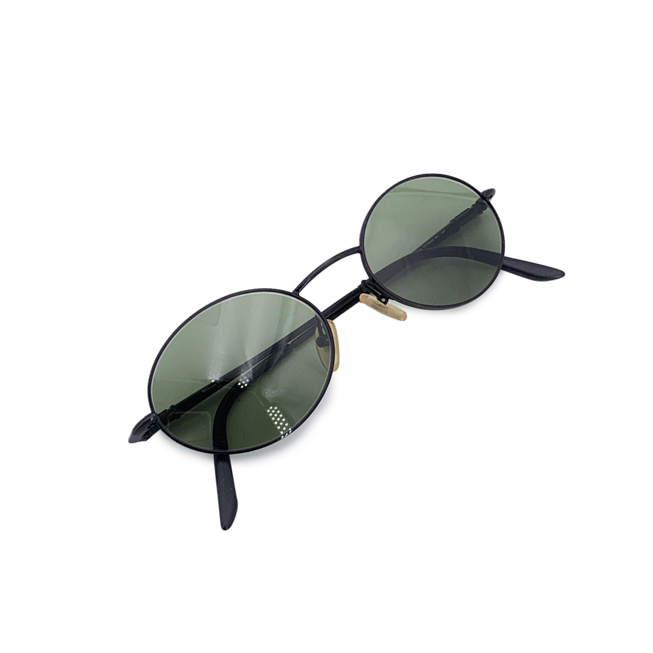Christian Dior Vintage Black Oval Sunglasses 2053/N 51/19 140mm For Sale 2