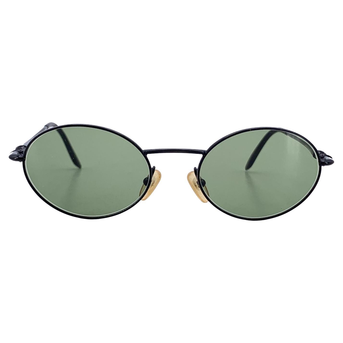 Christian Dior Vintage Black Oval Sunglasses 2053/N 51/19 140mm For Sale