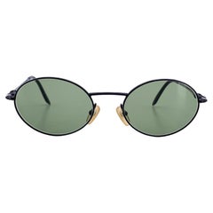 Christian Dior Vintage Black Oval Sunglasses 2053/N 51/19 140mm