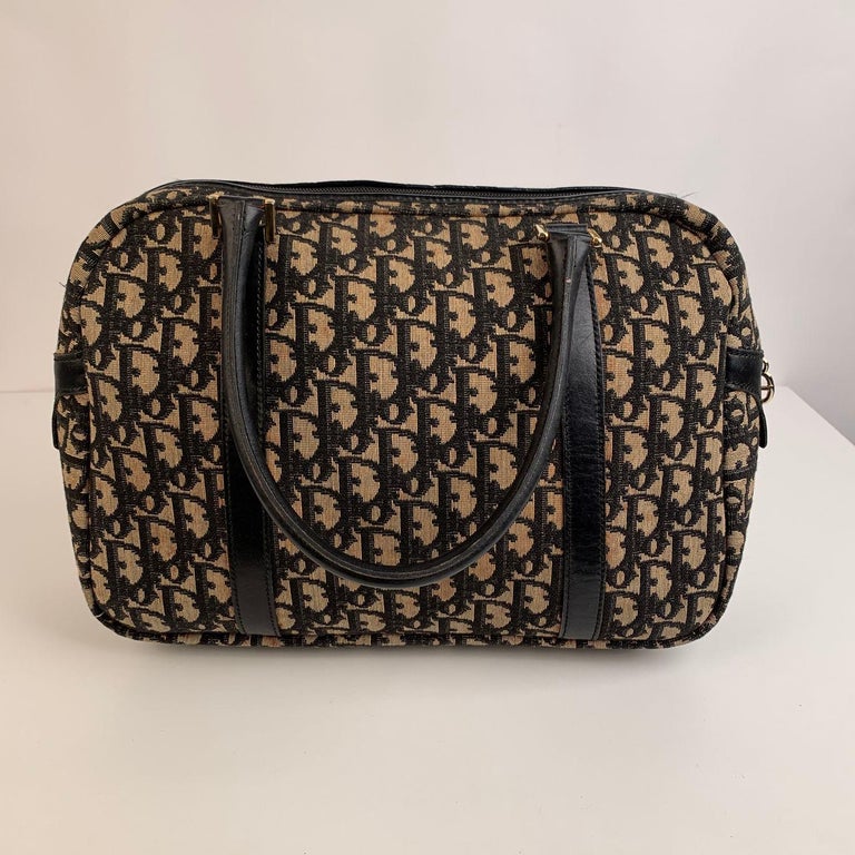 vintage dior trotter boston bag