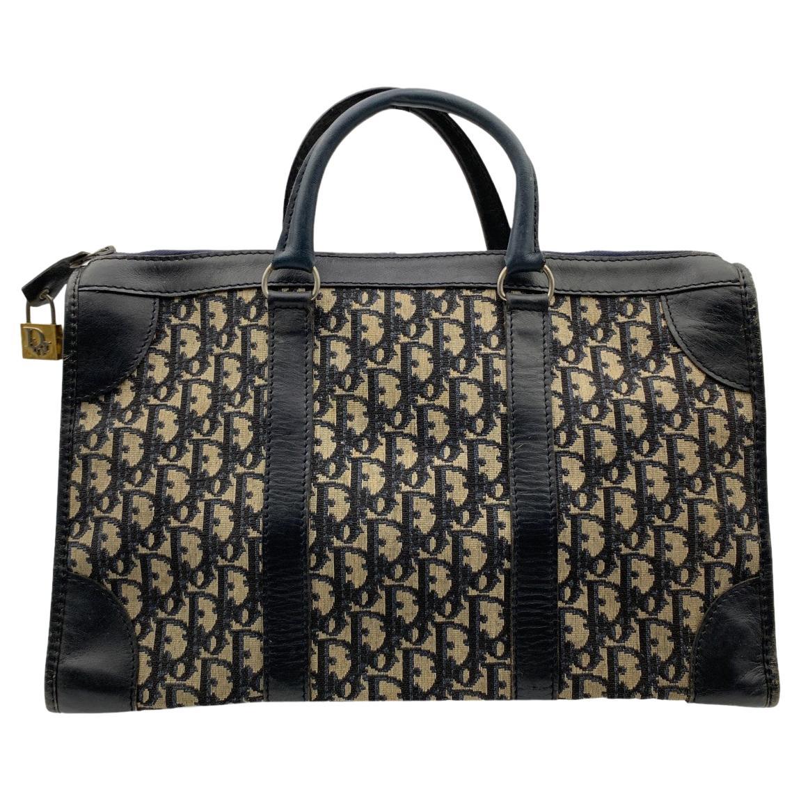 Christian dior tapestry bag clearance