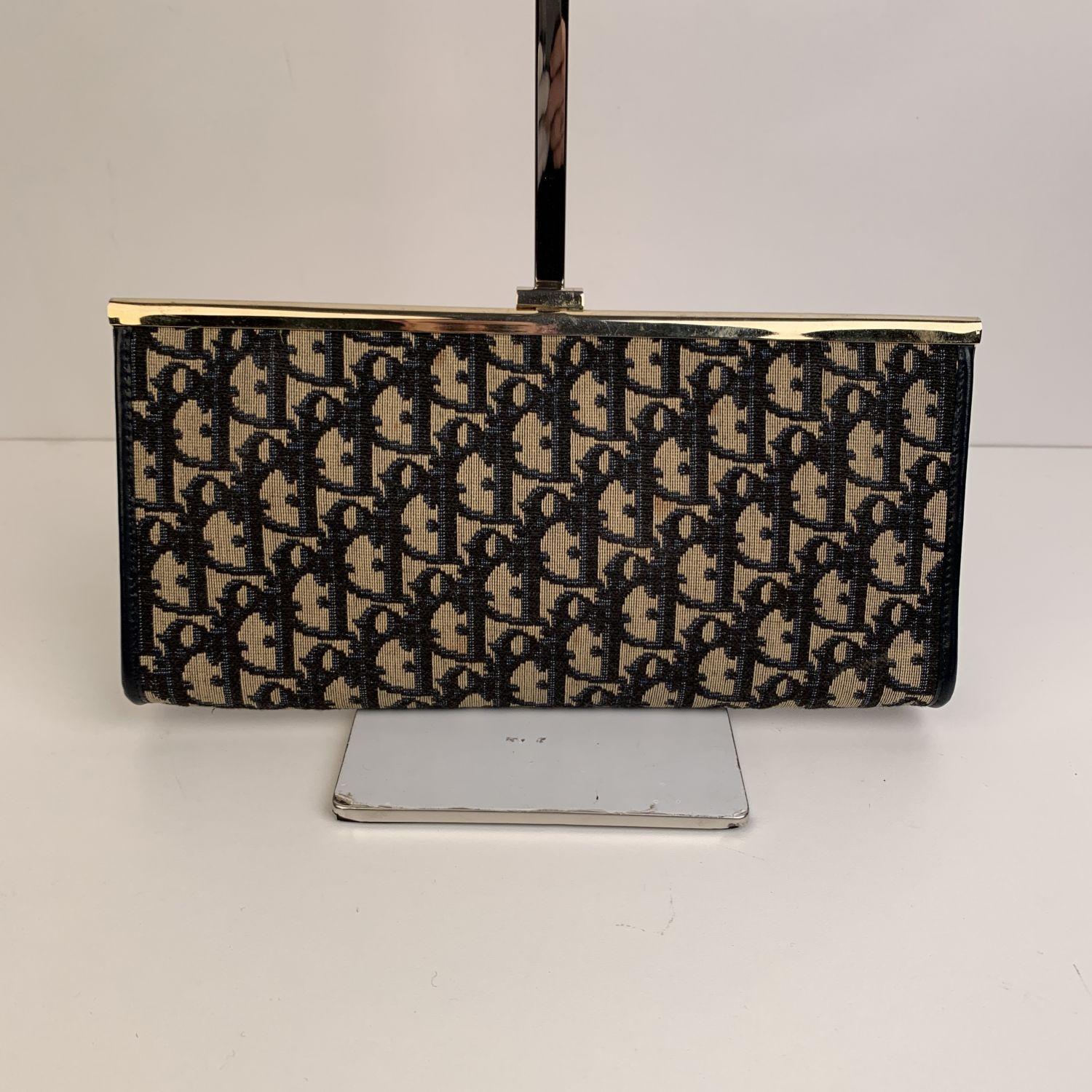 dior canvas clutch