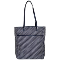 Christian Dior Vintage Blue Mini Diorissimo Monogram Tote Bag