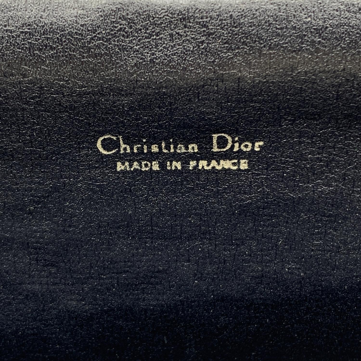 Christian Dior Vintage Blue Oblique Monogram Canvas Clutch Bag 2