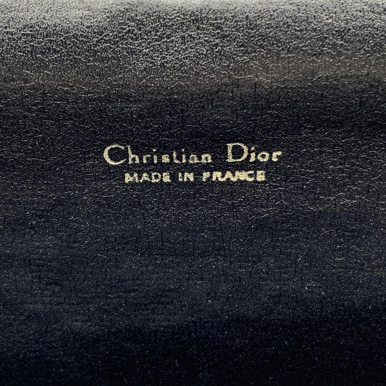 Christian Dior Vintage Blue Oblique Monogram Canvas Clutch Bag For Sale ...