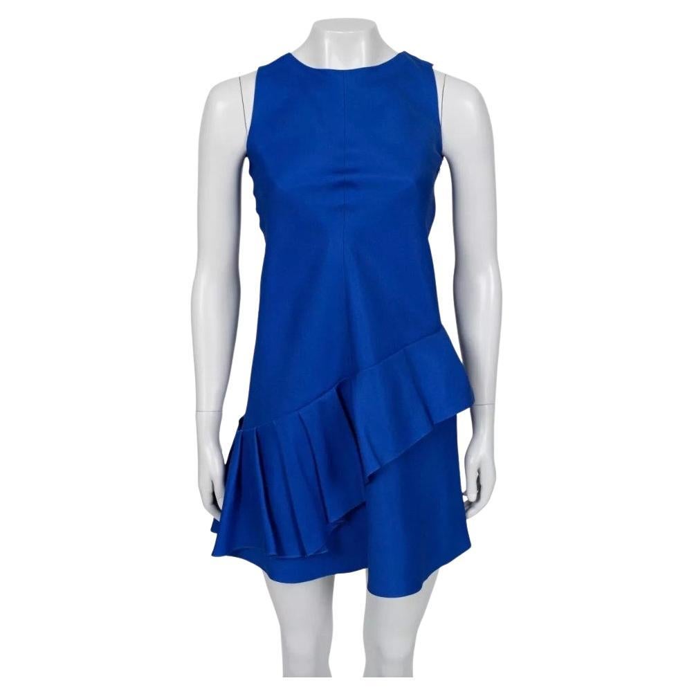 Christian Dior Vintage Blue Silk Blend A-Line Dress Sz.40/S