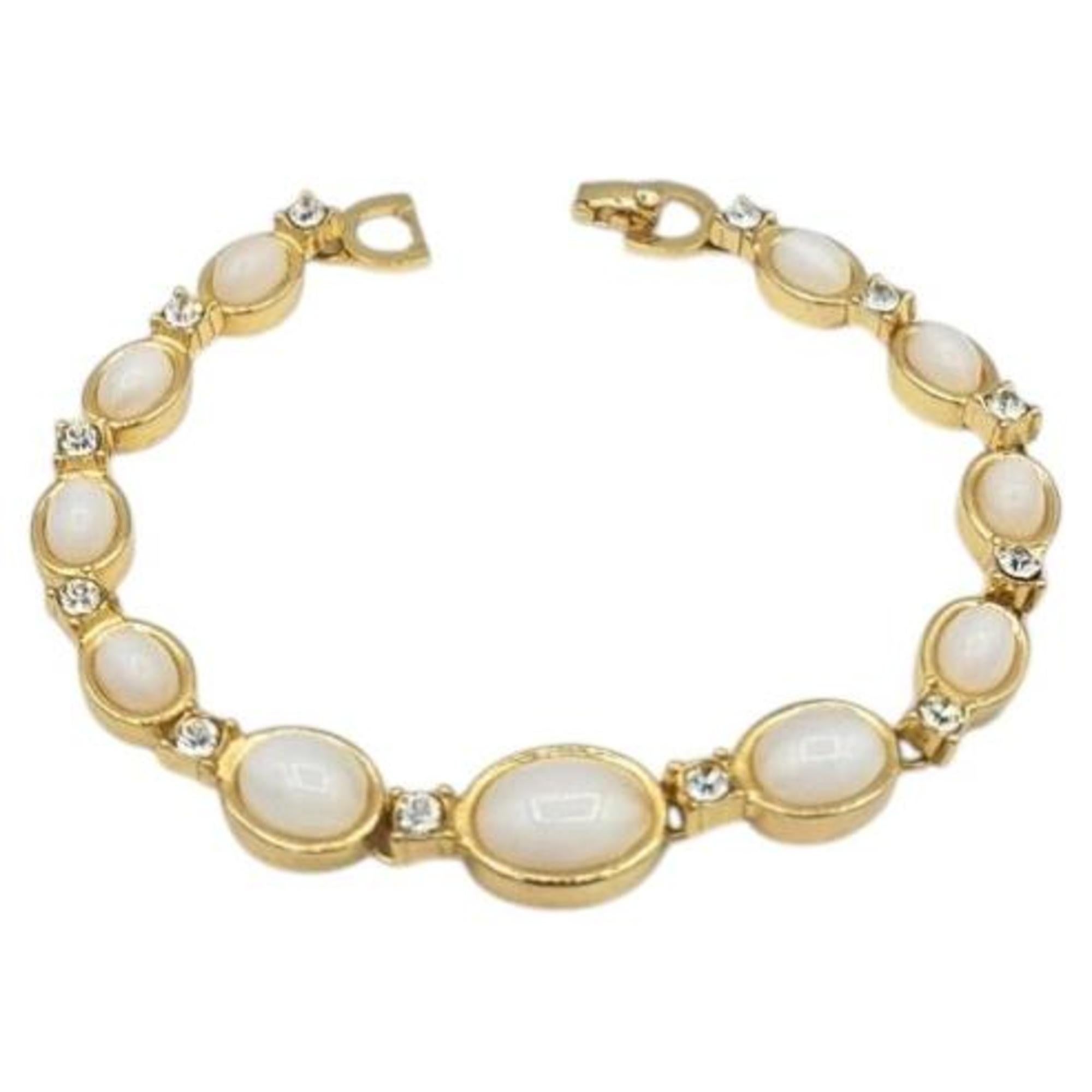 Bracciale vintage di Christian Dior con cabochon e cristalli in vendita