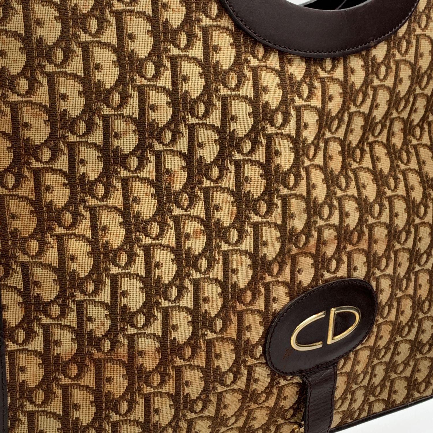 christian dior brown tote bag