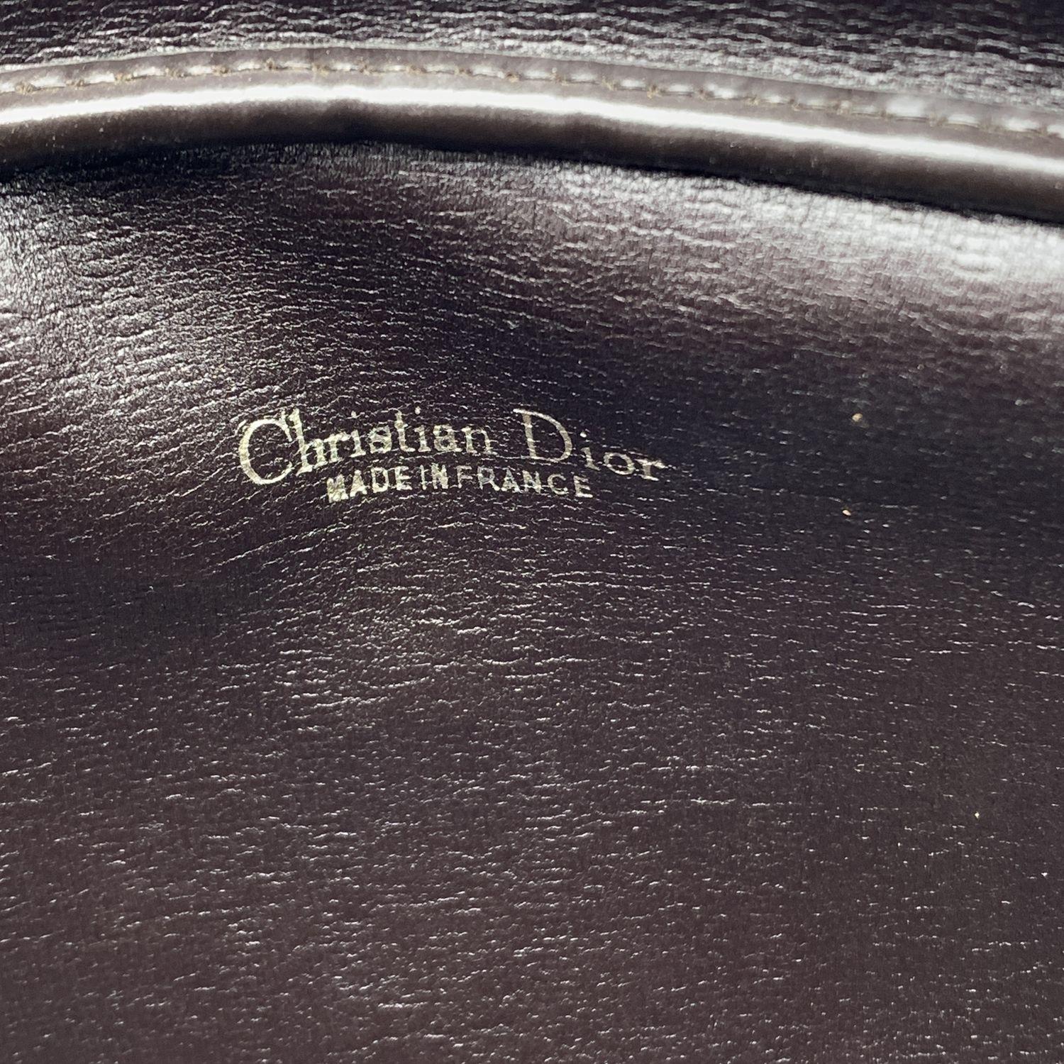 Christian Dior Vintage Brown Logo Canvas Monogram Shoulder Bag 2