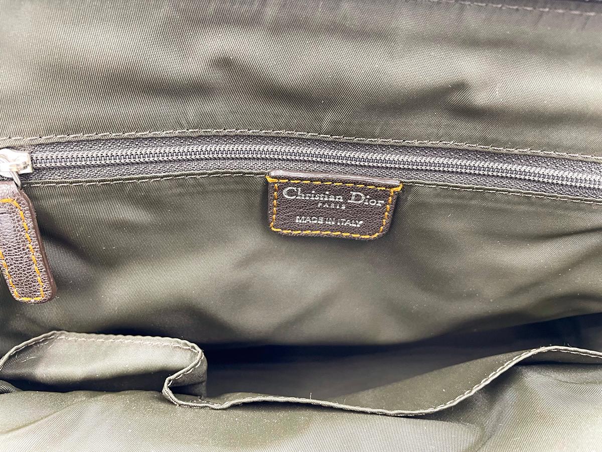 Christian Dior Vintage Brown Monogram CD Tote Bag, 2000s Bon état - En vente à New York, NY