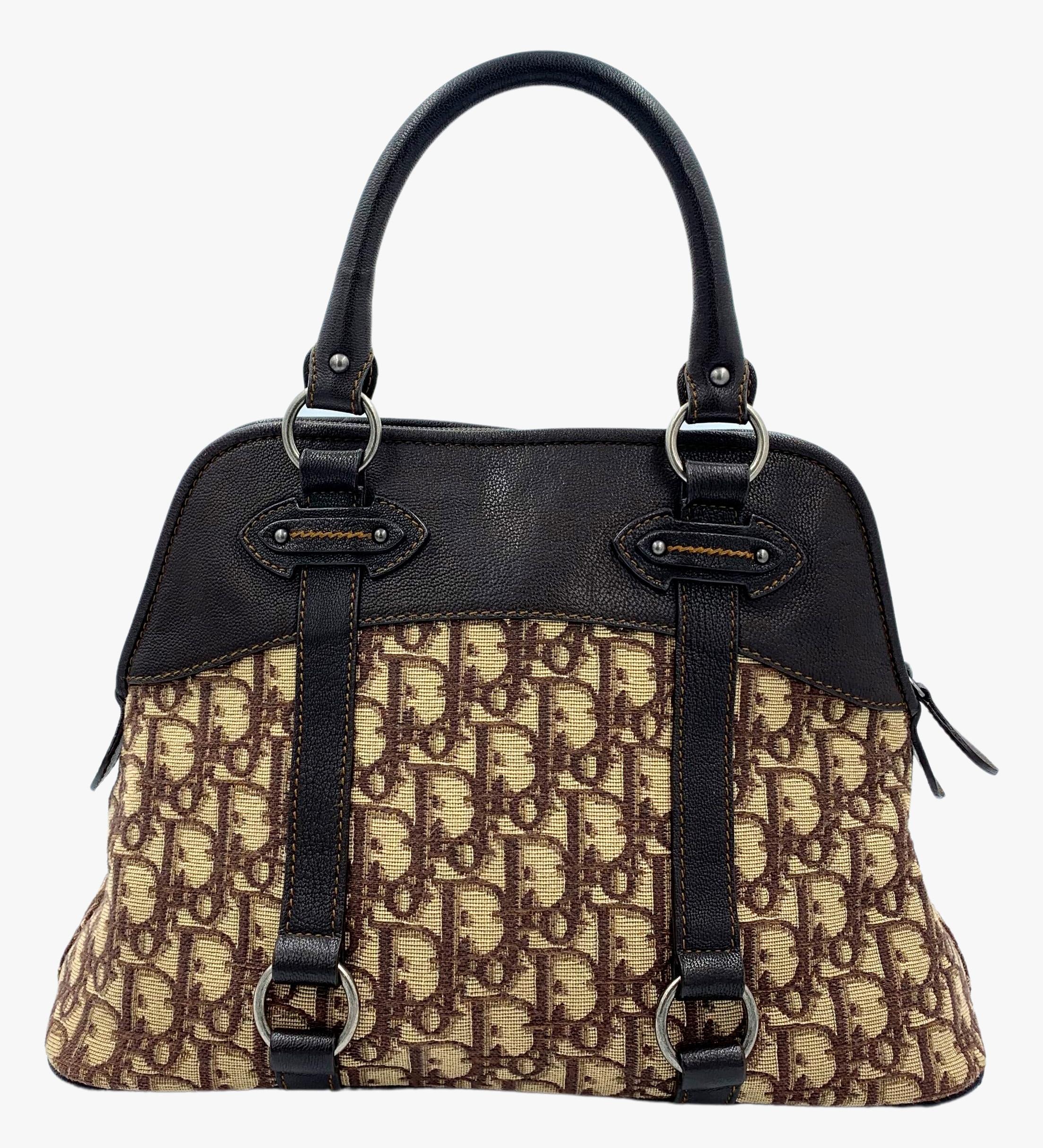 Christian Dior Vintage Brown Monogram CD Tote Bag, 2000s en vente 1