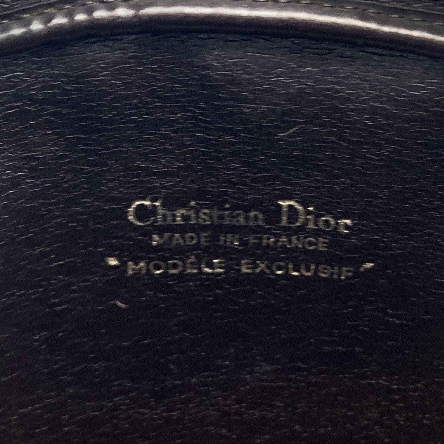 Women's Christian Dior Vintage Brown Oblique Monogram Canvas Shoulder Bag