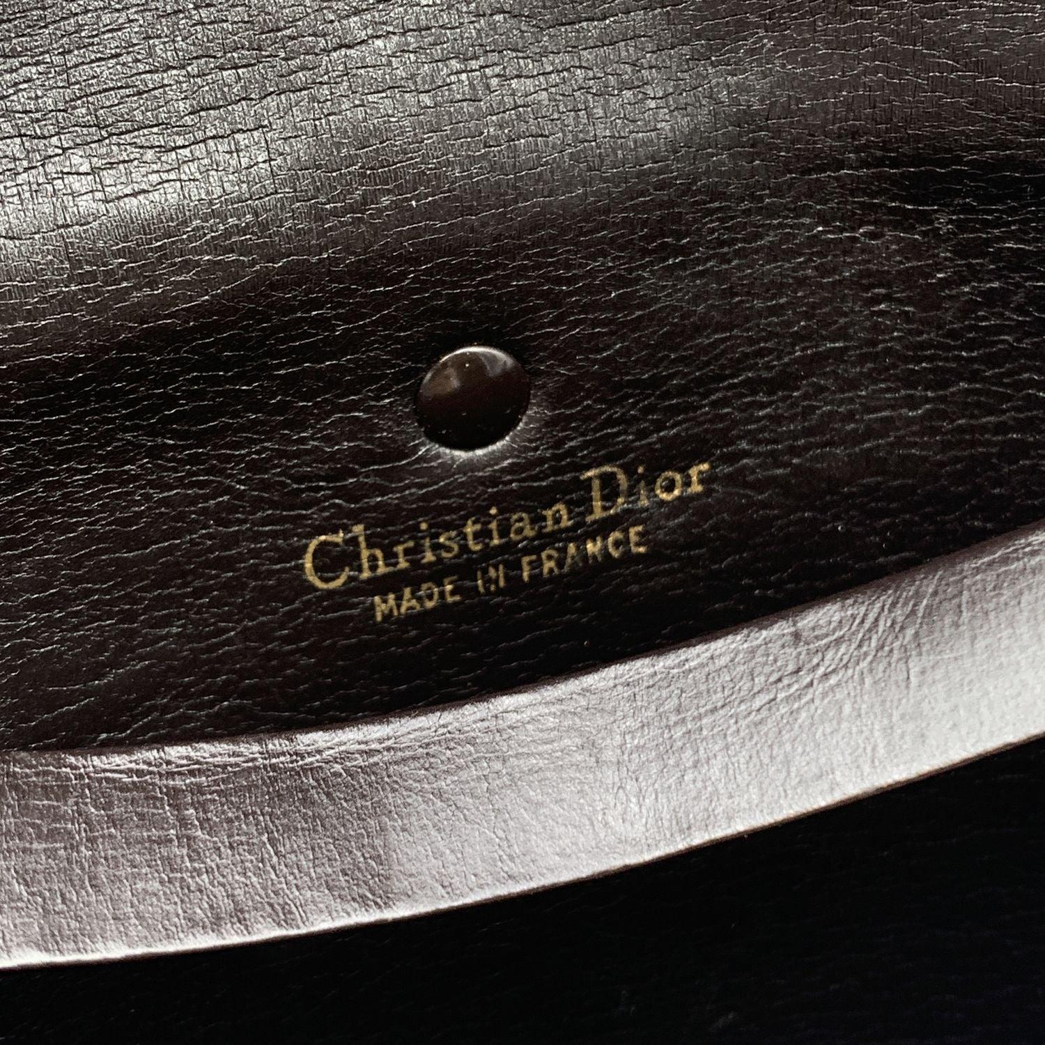 Christian Dior Vintage Brown Oblique Monogram Chain Shoulder Bag 2