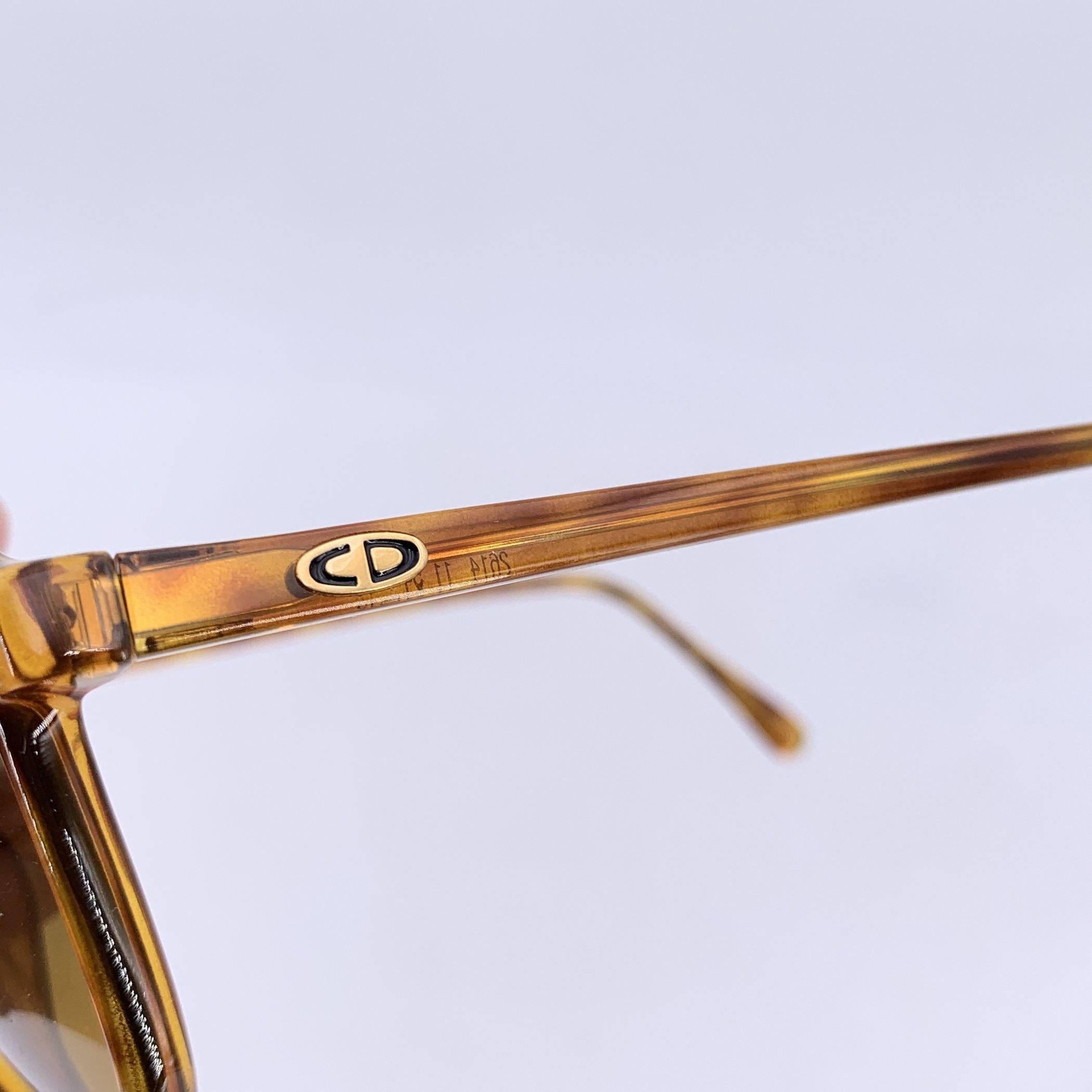 Women's Christian Dior Vintage Brown Sunglasses CD 2614 54/15 140mm For Sale