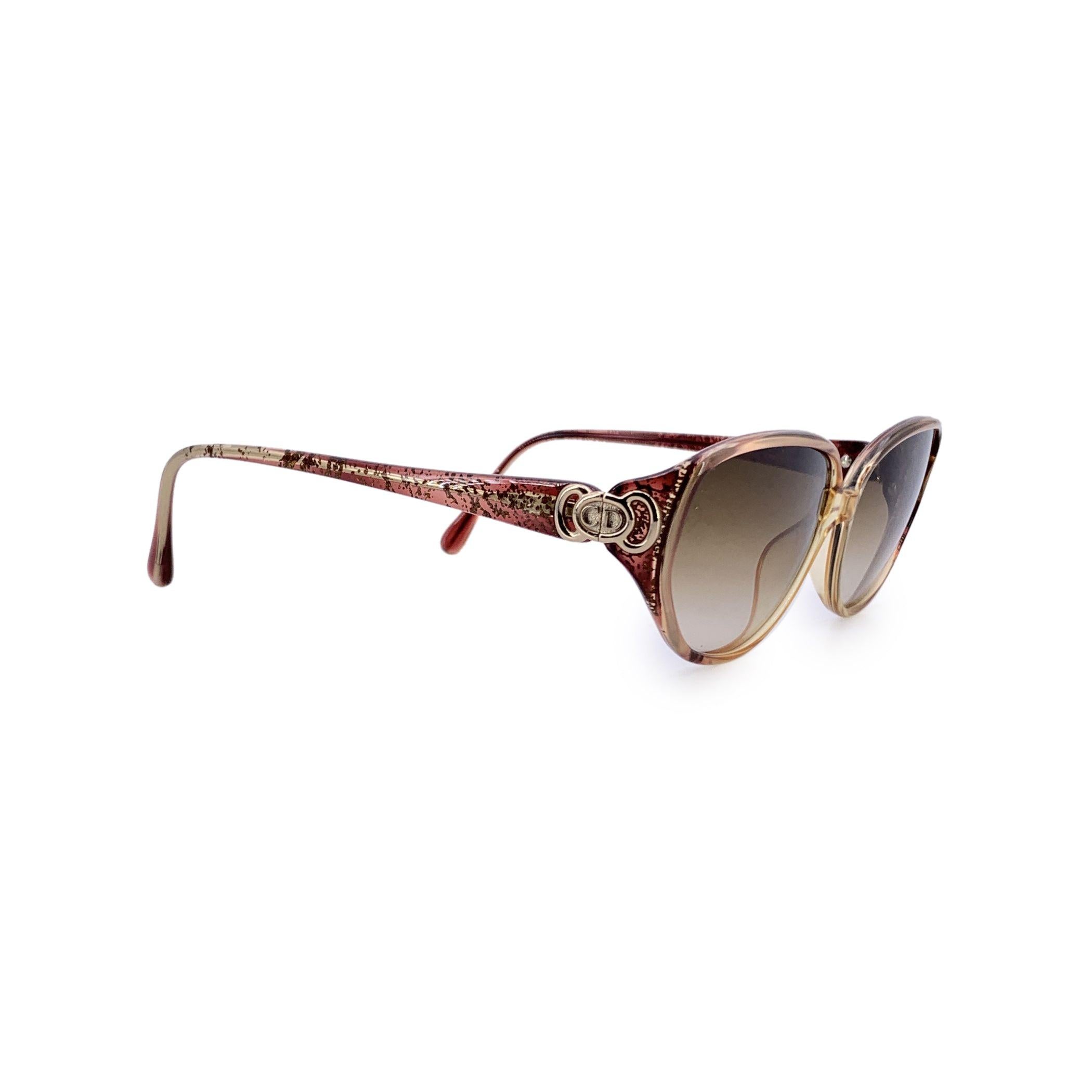 Christian Dior Vintage Brown Sunglasses CD 2872 55/12 130mm In Excellent Condition For Sale In Rome, Rome