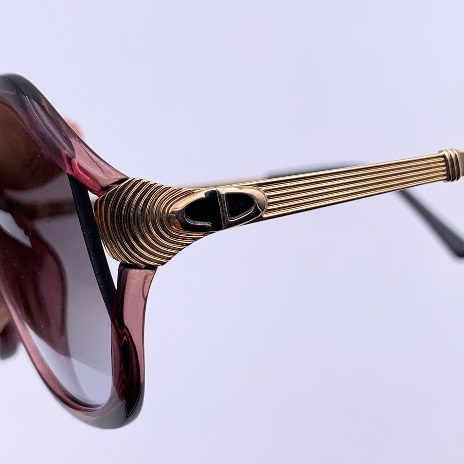 Gray Christian Dior Vintage Brown Sunglasses Mod. 2333 54/11 125 mm