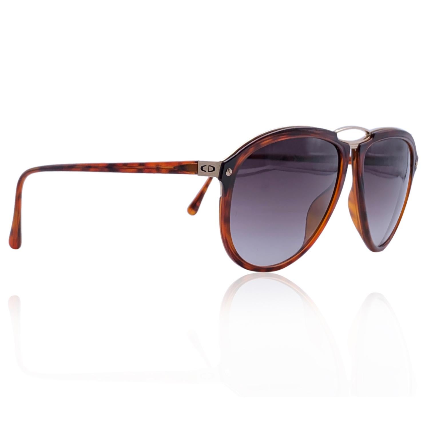 Gray Christian Dior Vintage Brown Sunglasses Mod. 2523 61-16 140 mm