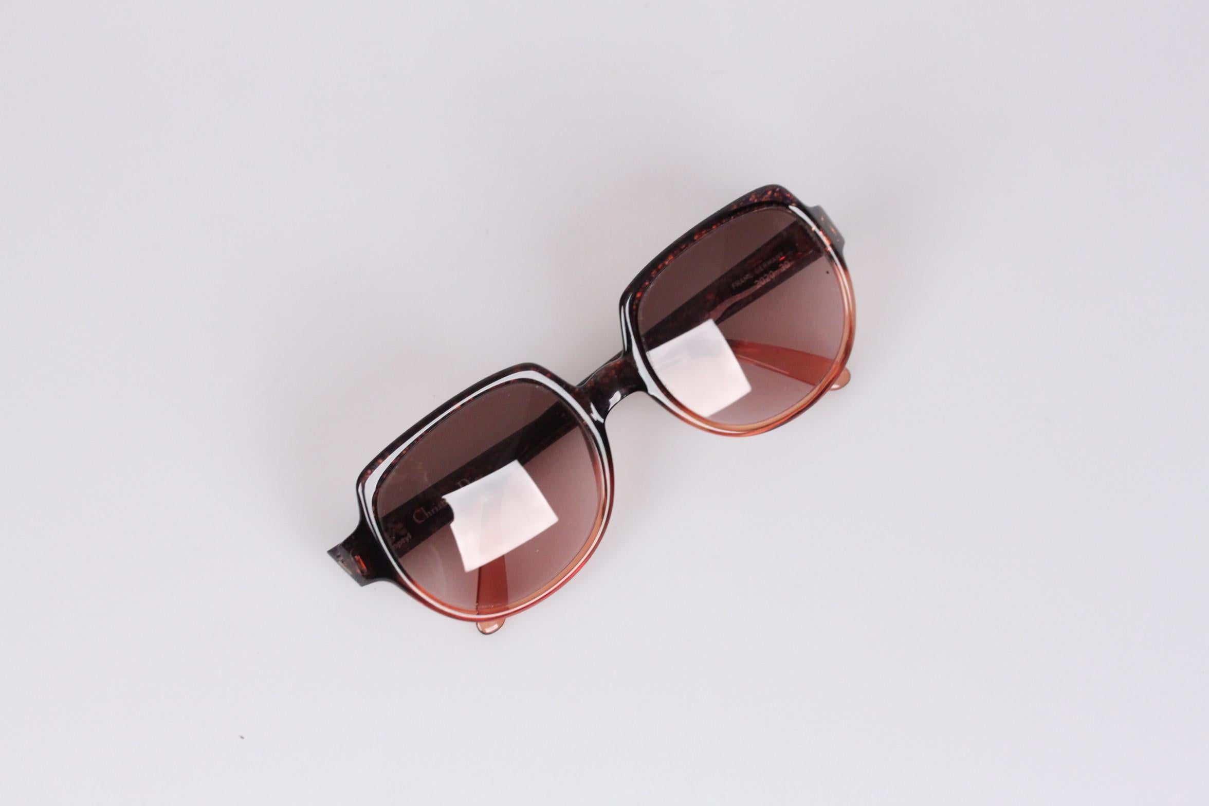 Christian Dior Vintage Brown Women Sunglasses Mod. 2020 New Old Stock 1