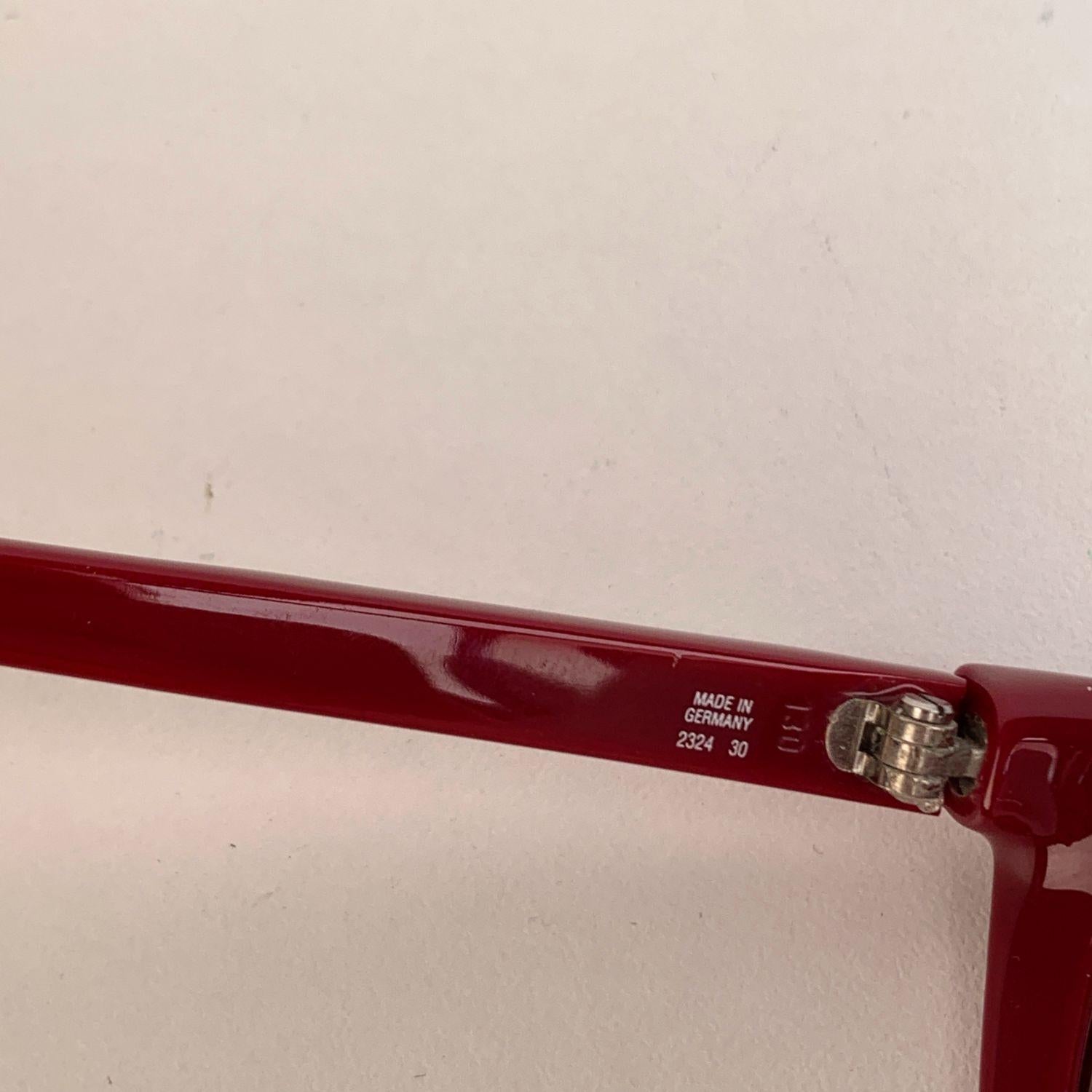 Christian Dior Vintage Burgundy Pink Optyl Sunglasses Mod 2324 In Excellent Condition For Sale In Rome, Rome