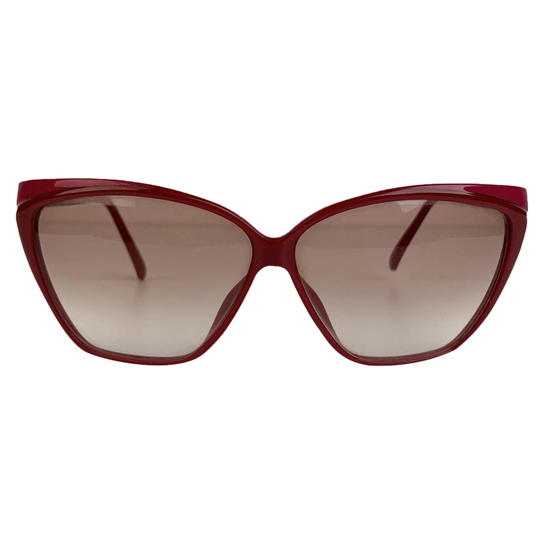 Christian Dior Vintage Burgundy Pink Optyl Sunglasses Mod 2324 For Sale