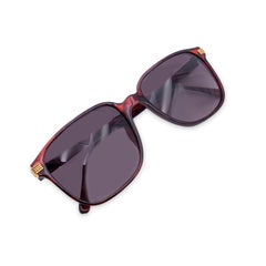 Christian Dior Vintage Burgunderfarbene Sonnenbrille 2542 30 Optyl 54/17 135mm