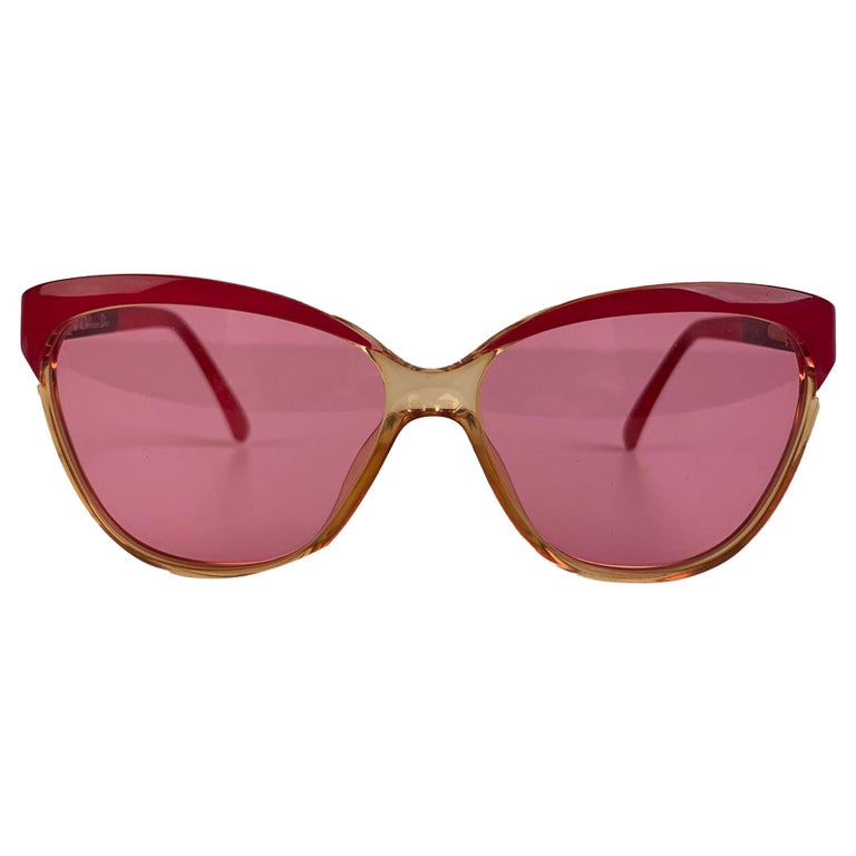 Christian Dior Vintage Cat Eye Pink Optyl Sunglasses Mod 2339 57