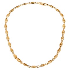 Christian Dior Vintage CD Logo Gold Tone Necklace