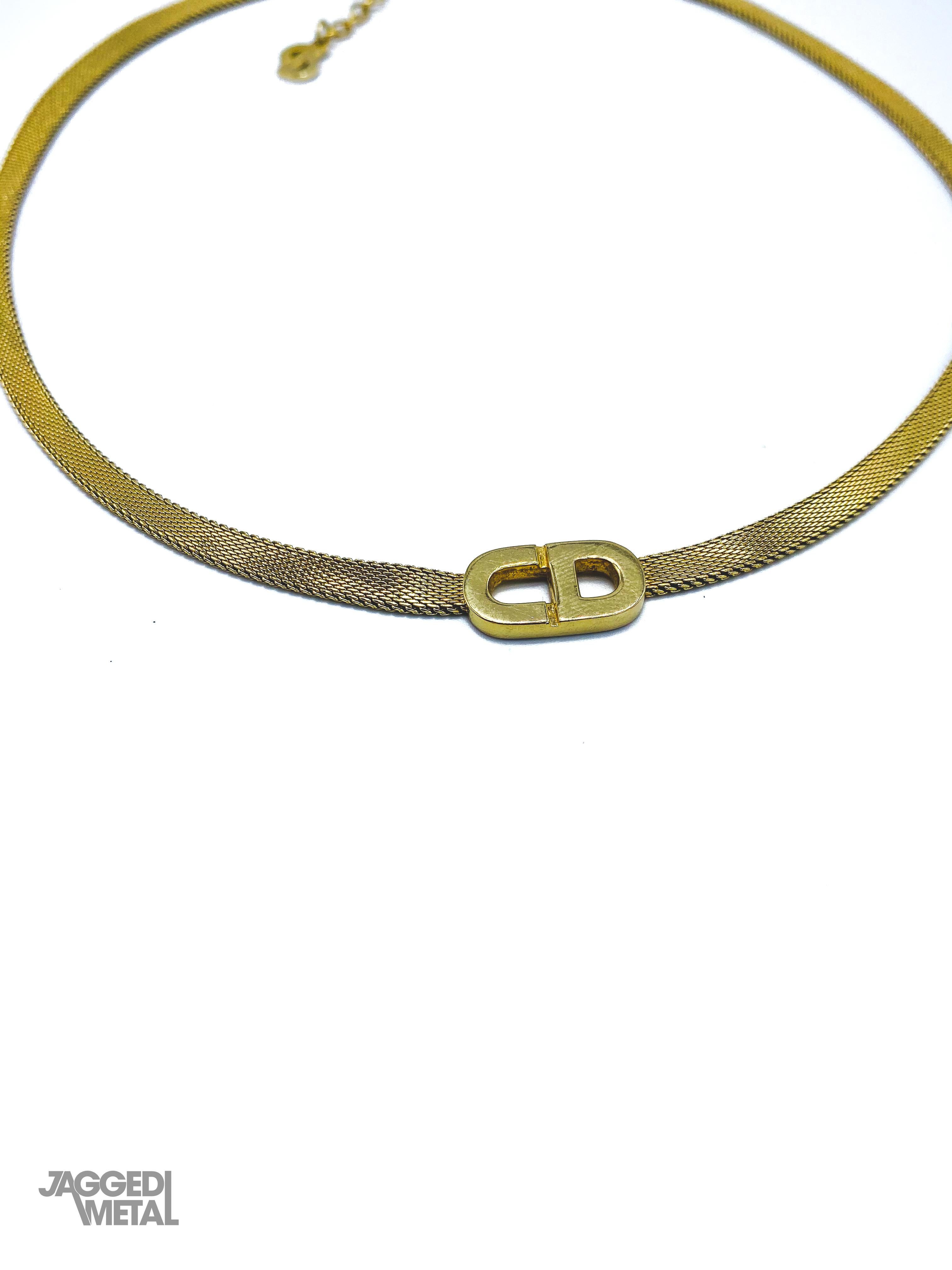 CHRISTIAN DIOR Vintage Choker Necklace In Excellent Condition In London, GB