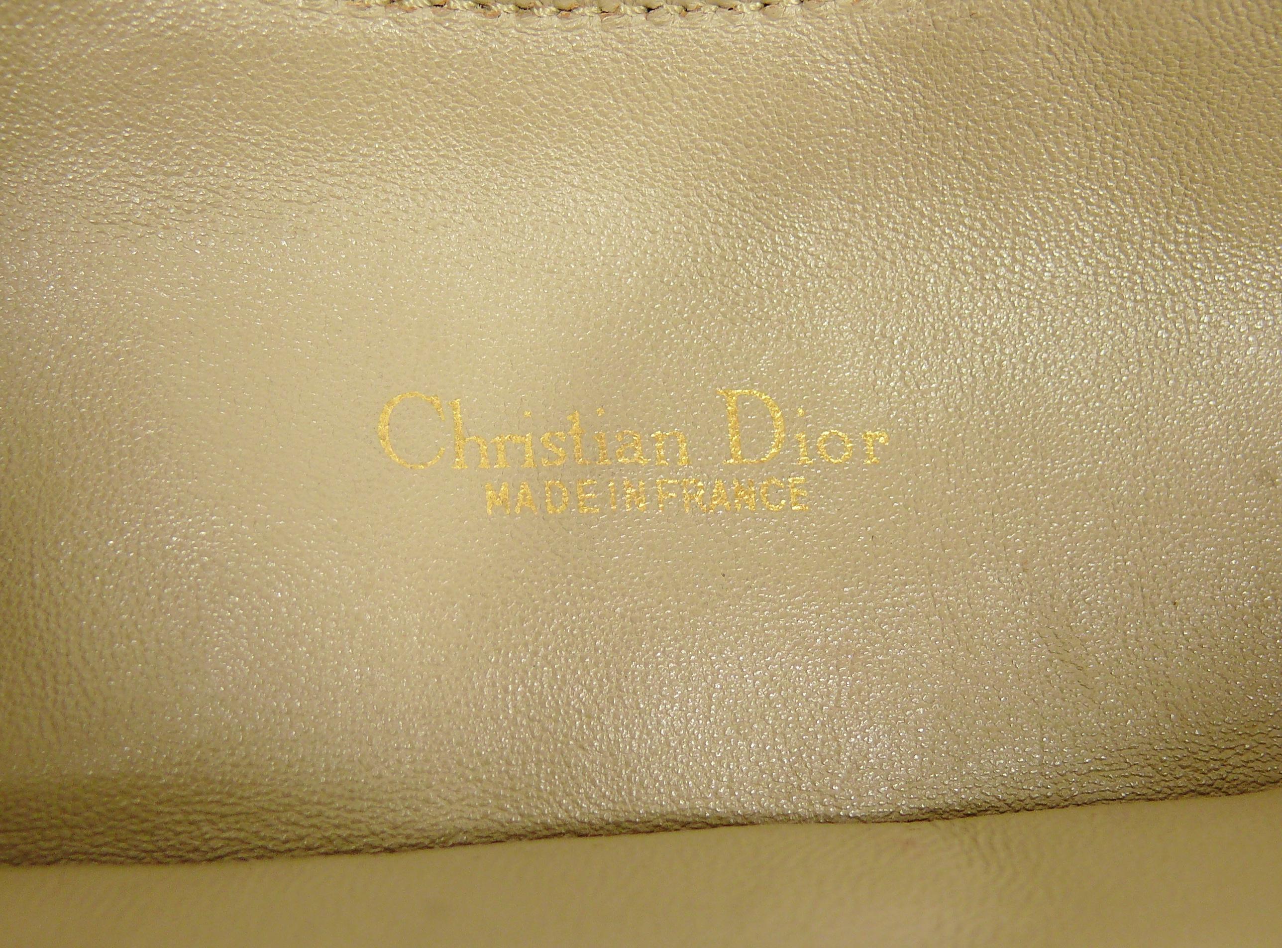 Christian Dior Vintage Crocodile Leather Envelope Clutch 3