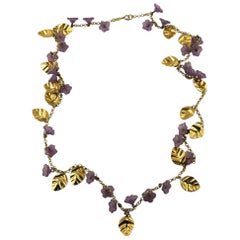 Christian Dior Used Delicate Floral Necklace