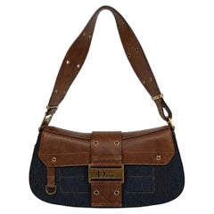CHRISTIAN DIOR Vintage Denim Street Chic Columbus Bag