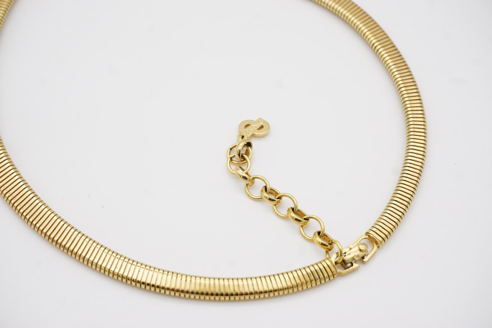 Christian Dior Collar Vintage Zafiro Esmeralda Rubí Cristales Gripoix en venta 6