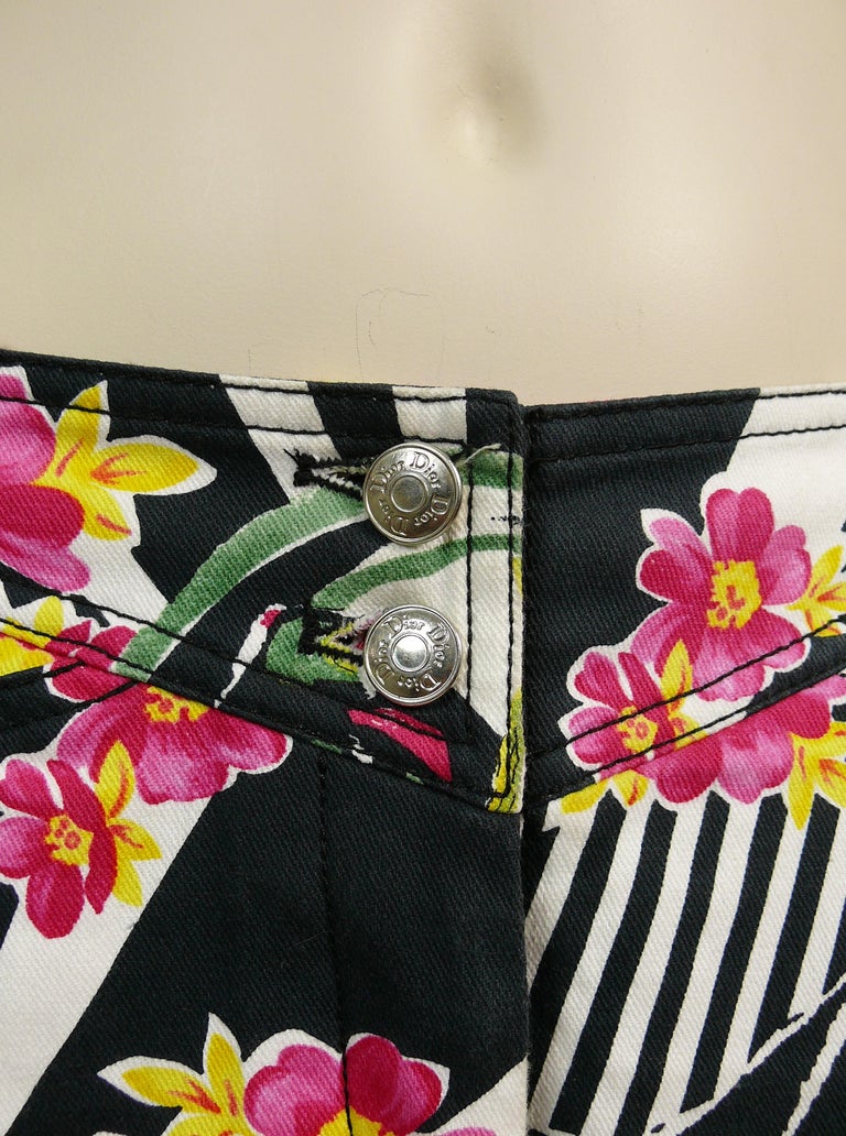 Christian Dior Vintage Dior Dolls Neons Pants US Size 8 For Sale