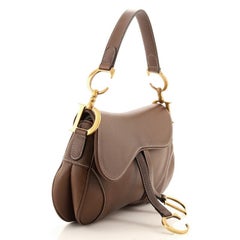 Christian Dior Vintage Double Saddle Bag Cuir