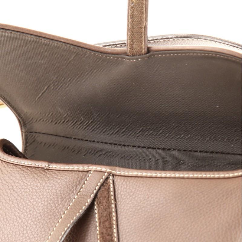 Christian Dior Vintage Double Saddle Bag Leather 2
