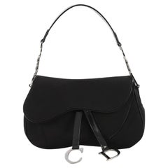 Christian Dior Vintage Double Saddle Bag Nylon