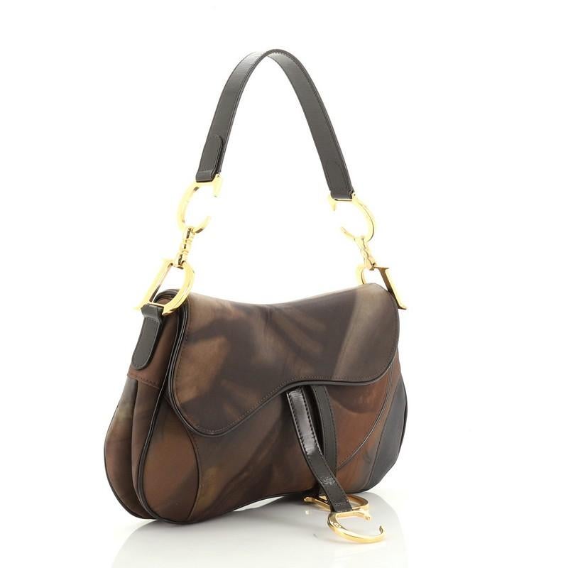 dior nylon saddle bag