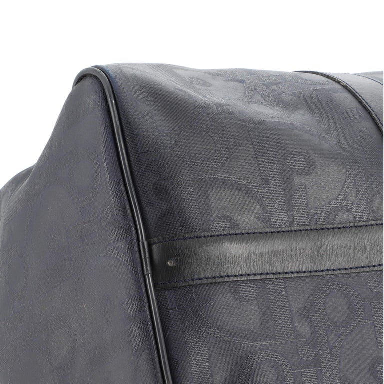 Christian Dior Vintage Duffle Bag Maxi Diorissimo Coated Canvas Large