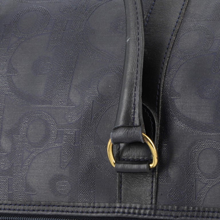 Christian Dior Vintage Duffle Bag Maxi Diorissimo Coated Canvas Large