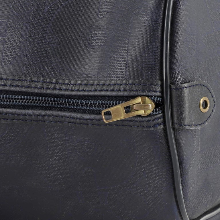 Christian Dior Vintage Duffle Bag Maxi Diorissimo Coated Canvas Large