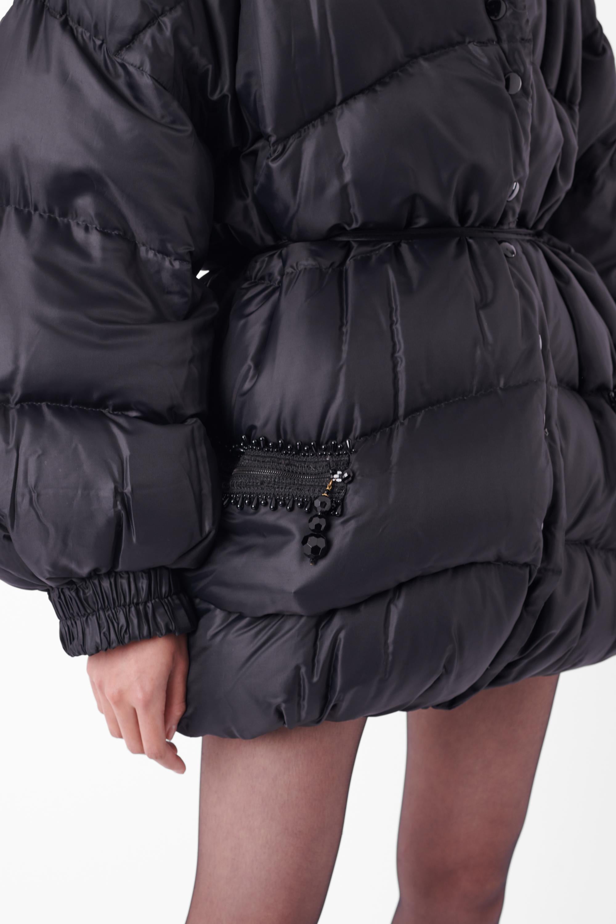 Black Christian Dior Vintage F/W 1993 Christian Dior Puffer Coat For Sale