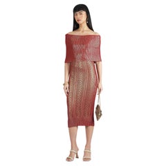 Christian Dior Vintage A/I 1999 Vestito in maglia metallica